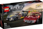 LEGO Speed Champions 76903 Samochód wyścigowy Chevrolet Corvette C8.R i 1968 Chevrolet Corvette