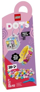 LEGO Dots 41944 Cukierkowa kicia — bransoletka i zawieszka na torbę