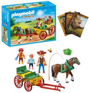 PLAYMOBIL KLOCKI 6932 Bryczka konna + GRATIS ZESZYT