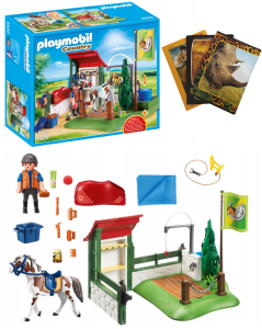 PLAYMOBIL KLOCKI 6929 MYJNIA DLA KONI + GRATIS ZESZYT