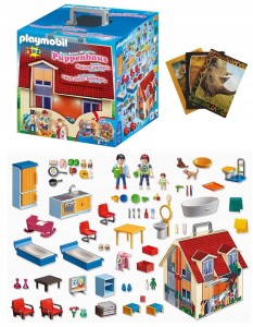 PLAYMOBIL 5167 PRZENOŚNY DOMEK DLA LALEK KLOCKI + GRATIS ZESZYT