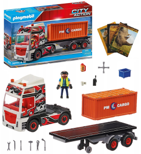 PLAYMOBIL 70771 SAMOCHÓD CIĘŻAROWY Z PRZYCZEPĄ + GRATIS ZESZYT