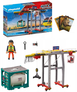 PLAYMOBIL 70770 SUWNICA Z KONTENERAMI CITY ACTION + GRATIS ZESZYT