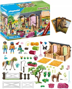 PLAYMOBIL 70995 NAUKA JAZDY KONNEJ Z BOKSAMI + Gratis Zeszyt