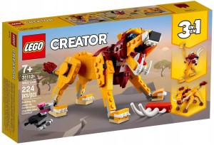 LEGO Creator 3 w 1 31112 Dziki lew