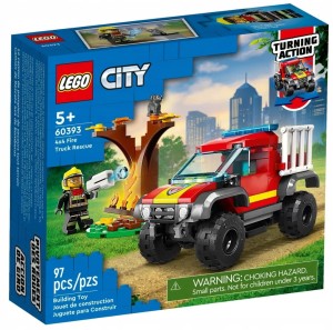 LEGO CITY 60393 Wóz strażacki 4x4 misja ratunkowa