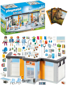 KLOCKI PLAYMOBIL 70191 SZPITAL Z WYPOSAŻENIEM + ZESZYT