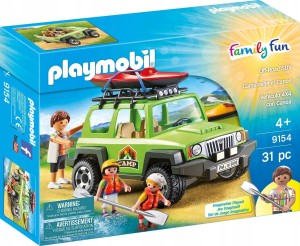 KLOCKI PLAYMOBIL 9154 SAMOCHÓD SUV 4X4 KAJAKI FUN