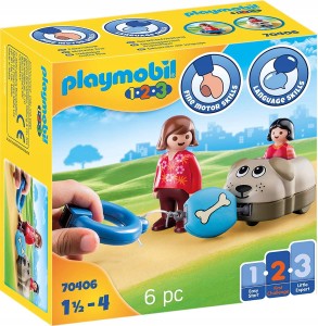 PLAYMOBIL 70406 MÓJ PIESEK NA KÓŁKACH 1.2.3 KLOCKI