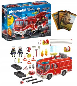 PLAYMOBIL 9464 STRAŻ POŻARNA WÓZ STRAŻACKI + GRATIS ZESZYT