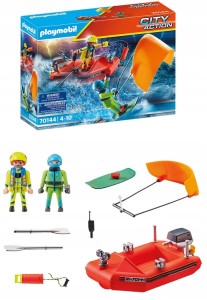 PLAYMOBIL 70144 ŁÓDŹ RATOWNICZY KITESURFER