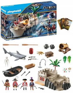 Playmobil Pirates 70413 Twierdza żołnierzy Piraci + Gratis Zeszyt