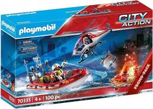 Playmobil 70335 Straż pożarna Łódź Helikopter City