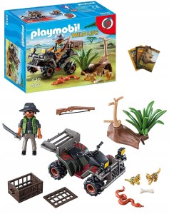 Playmobil 6939 Kłusownik z quadem Wild Life + gratis zeszyt