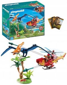 PLAYMOBIL 9430 HELIKOPTER Z PTERODAKTYLEM DINOS + gratis zeszyt