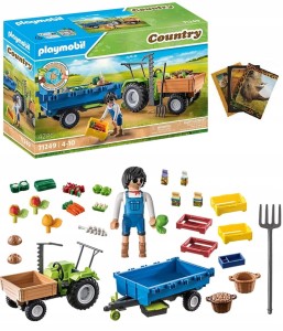 PLAYMOBIL Country 71249 Traktor z przyczepą + zeszyt gratis