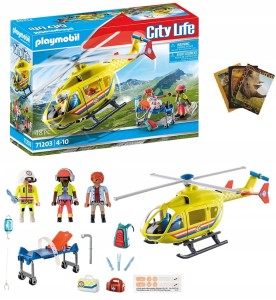 PLAYMOBIL HELIKOPTER RATUNKOWY 71203 + gratis zeszyt