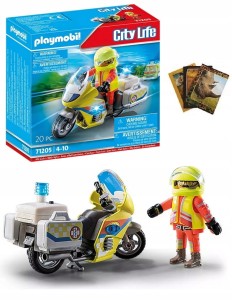PLAYMOBIL 71205 MOTOR RATUNKOWY ZE ŚWIATŁEM + gratis zeszyt