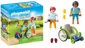 Playmobil Pacjent na wózku inwalidzkim 70193