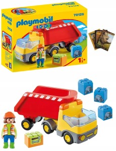 Playmobil Zestaw 1.2.3 Wywrotka Ciężarówka Auto + gratis zeszyt