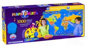 INTERAKTYWNA MAPA ŚWIATA DUMEL MATA 60853 + GRATISY + ZESZYT