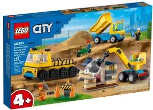 LEGO City Ciężarówki i dźwig z kulą wyburzeń 60391