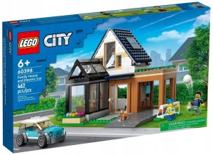 LEGO City Domek rodzinny i samochód elektryczny 60398