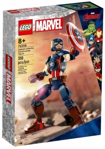 LEGO Marvel Figurka Kapitana Ameryki do zbudowania 76258