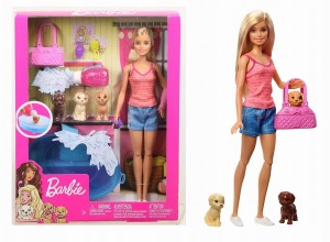 LALKA BARBIE KĄPIEL PIESKÓW AKCESORIA +3 PIESKI