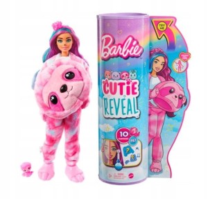 Mattel Lalka Barbie Cutie Reveal Seria 2 Leniwiec