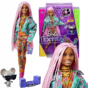 LALKA BARBIE EXTRA lalka + myszka + akcesoria