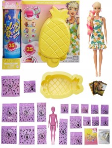 LALKA Barbie Color Reveal Piana Ananas GTN17 + gratis zeszyt