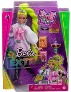 LALKA BARBIE EXTRA lalka + papużka +akcesoria