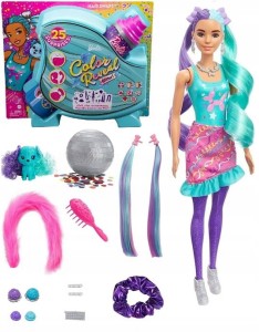 LALKA BARBIE COLOR REVEAL IMPREZOWE STYLIZACJE 3 + 25 AKCEOSORII
