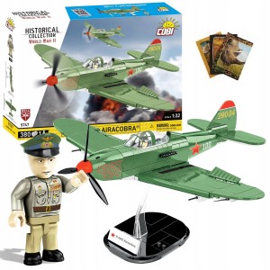KLOCKI COBI 5747 SAMOLOT BELL P-39Q AIRACOBRA + Gratis zeszyt