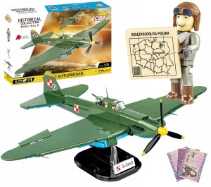 KLOCKI COBI 5744 SAMOLOT IL-2M3 SHTURMOVIK 625 EL + GRATIS ZESZYT