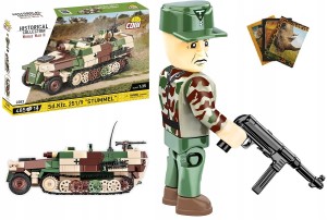 KLOCKI COBI 2283 TRANSPORTER SD.KFZ. 251/9 STUMMEL + GRATIS ZESZYT