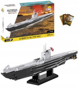 KLOCKI COBI 4847 OKRĘT STATEK U-BOOT U-96 TYP VIIC + GRATIS ZESZYT