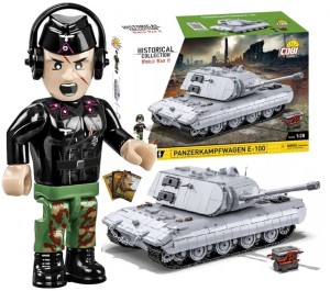 KLOCKI COBI 2572 CZOŁG PANZERKAMPFWAGEN E-100 1511  + Gratis Zeszyt