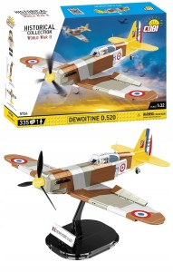 Klocki COBI 5734 Myśliwiec Dewoitine D.520 Samolot