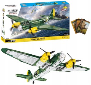 KLOCKI COBI 5733 BOMBOWIEC JUNKERS JU-88 SAMOLOT + GRATIS ZESZYT