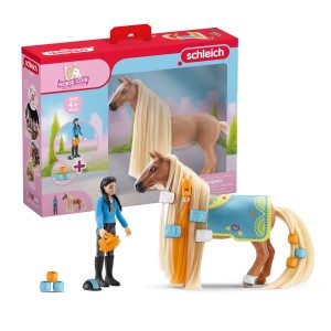Schleich ZESTAW STARTOWY konie PIĘKNE WŁOSY 42585