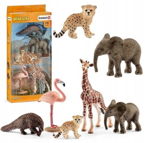 SCHLEICH 42388 ZESTAW DZIKICH ZWIERZĄT MIX