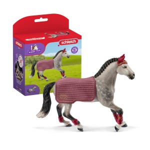 Schleich Zestaw turniejowy Klacz z kocem 42456