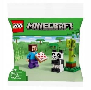 LEGO Minecraft 30672 Steve i mała panda