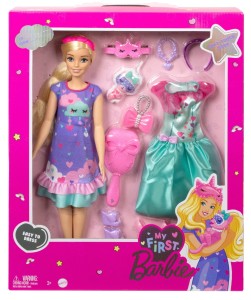 DELUXE BARBIE MOJA PIERWSZA LALKA BARBIE zestaw lalka Malibu + ubranka