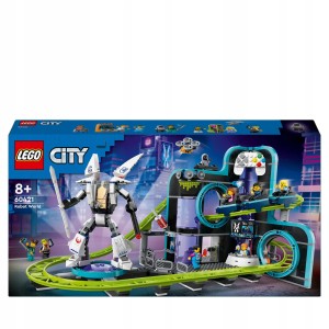 LEGO City 60421 Park Świat Robotów z rollercoasterem
