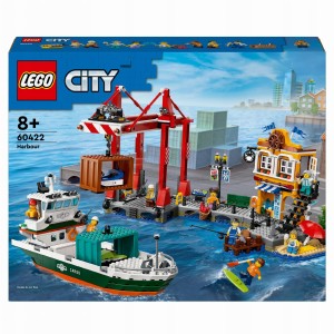 LEGO City 60422 Nadmorski port ze statkiem towarowym