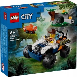 LEGO City 60424 Quad badacza dżungli z pandą czerwoną