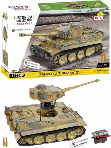 Klocki Cobi 2588 Panzer VI Tiger no131 Niemiecki czołg ciężki Tygrys 1:28